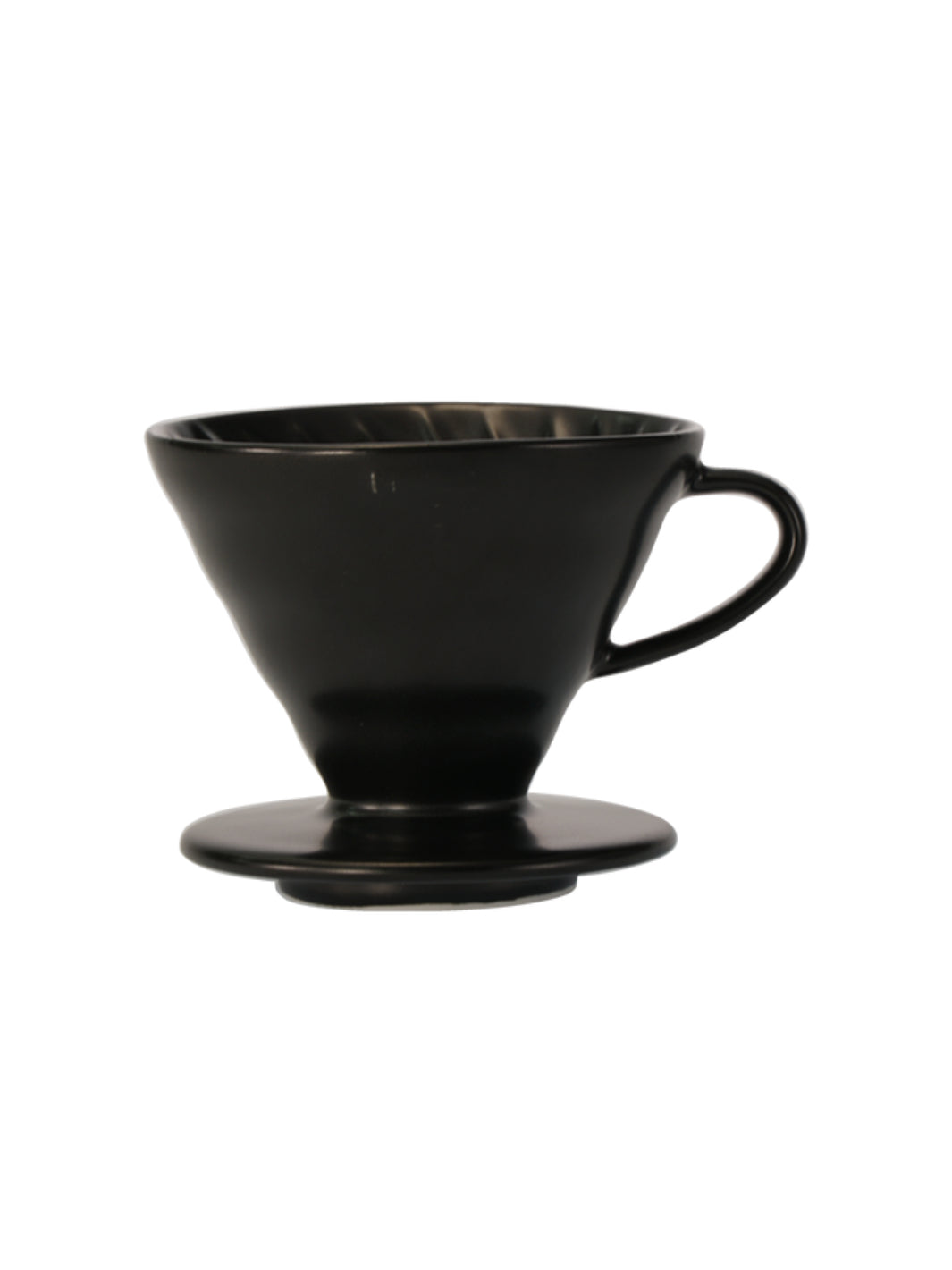 Photo of HARIO V60-02 Dripper (Ceramic) ( Matte Black ) [ HARIO ] [ Pourover Brewers ]