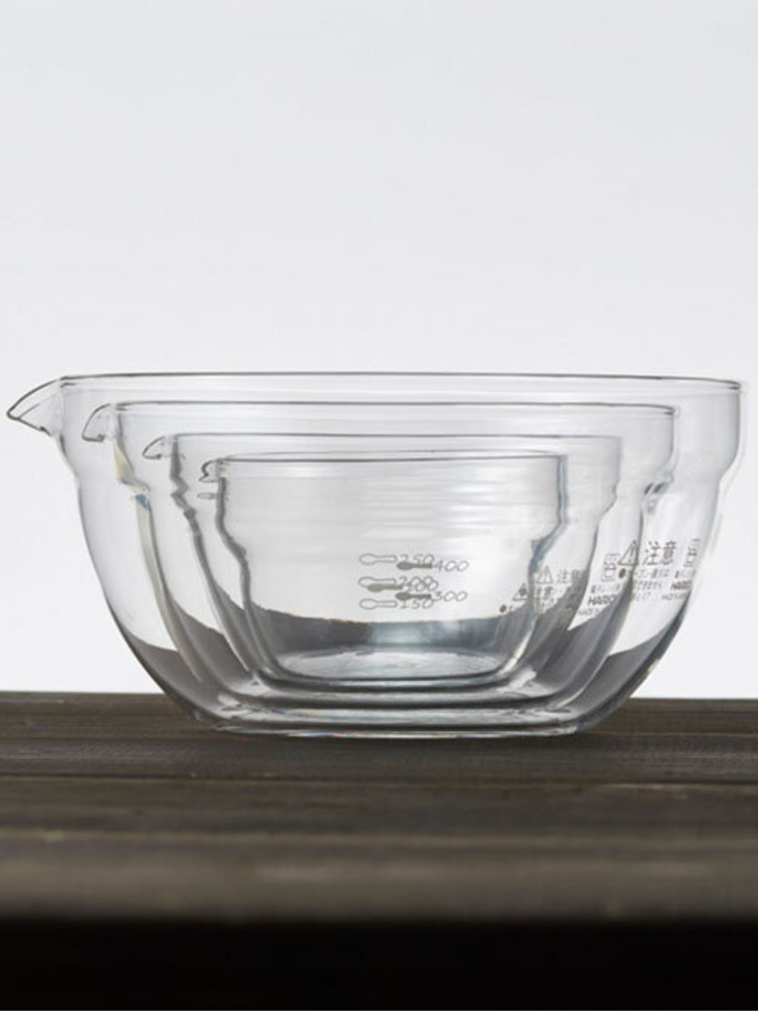 Photo of HARIO Mixing Bowl with Spout 4-Piece Set ( ) [ HARIO ] [ Kitchen ]
