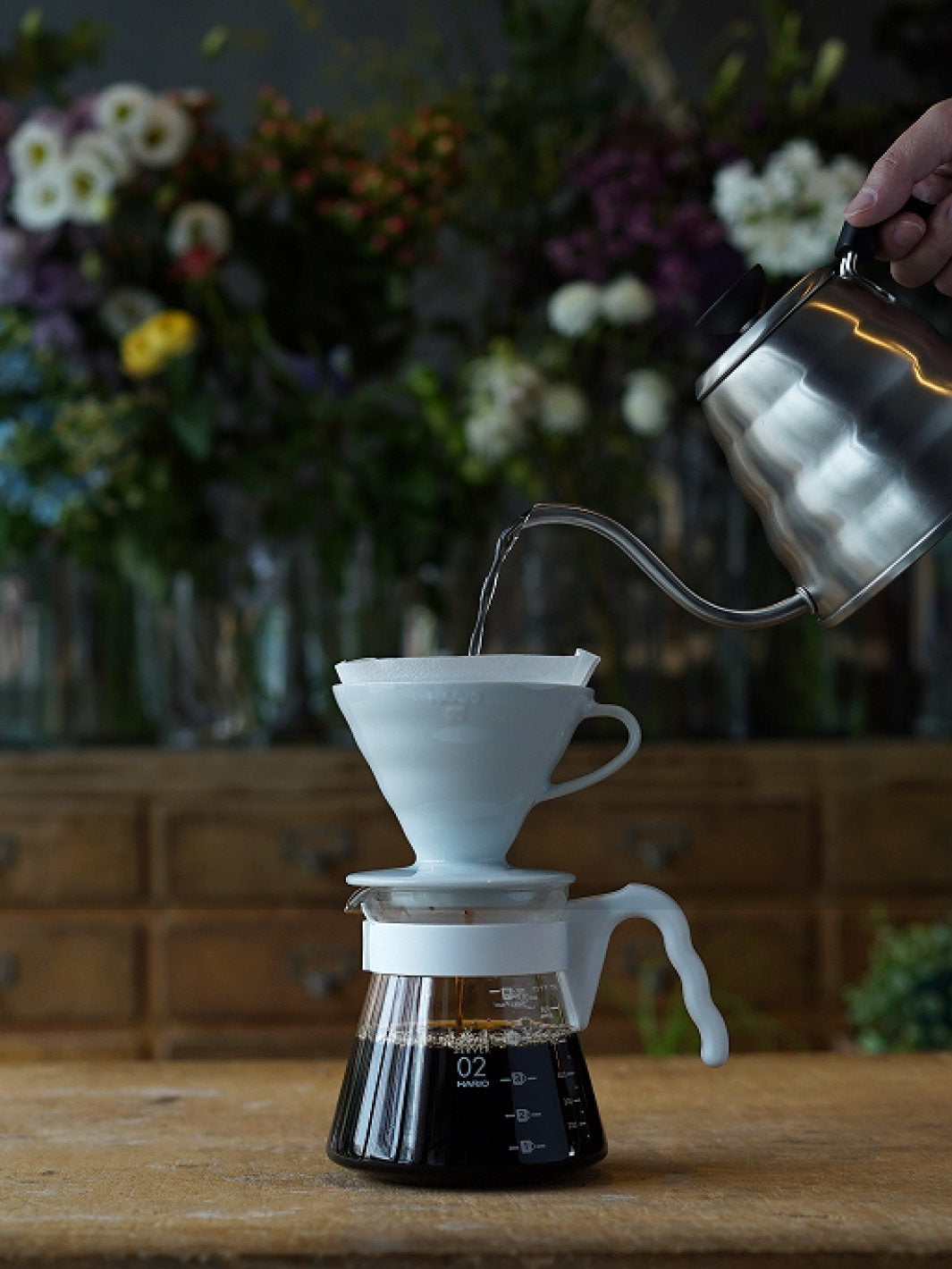 Photo of HARIO V60-02 Dripper (Ceramic) ( ) [ HARIO ] [ Pourover Brewers ]