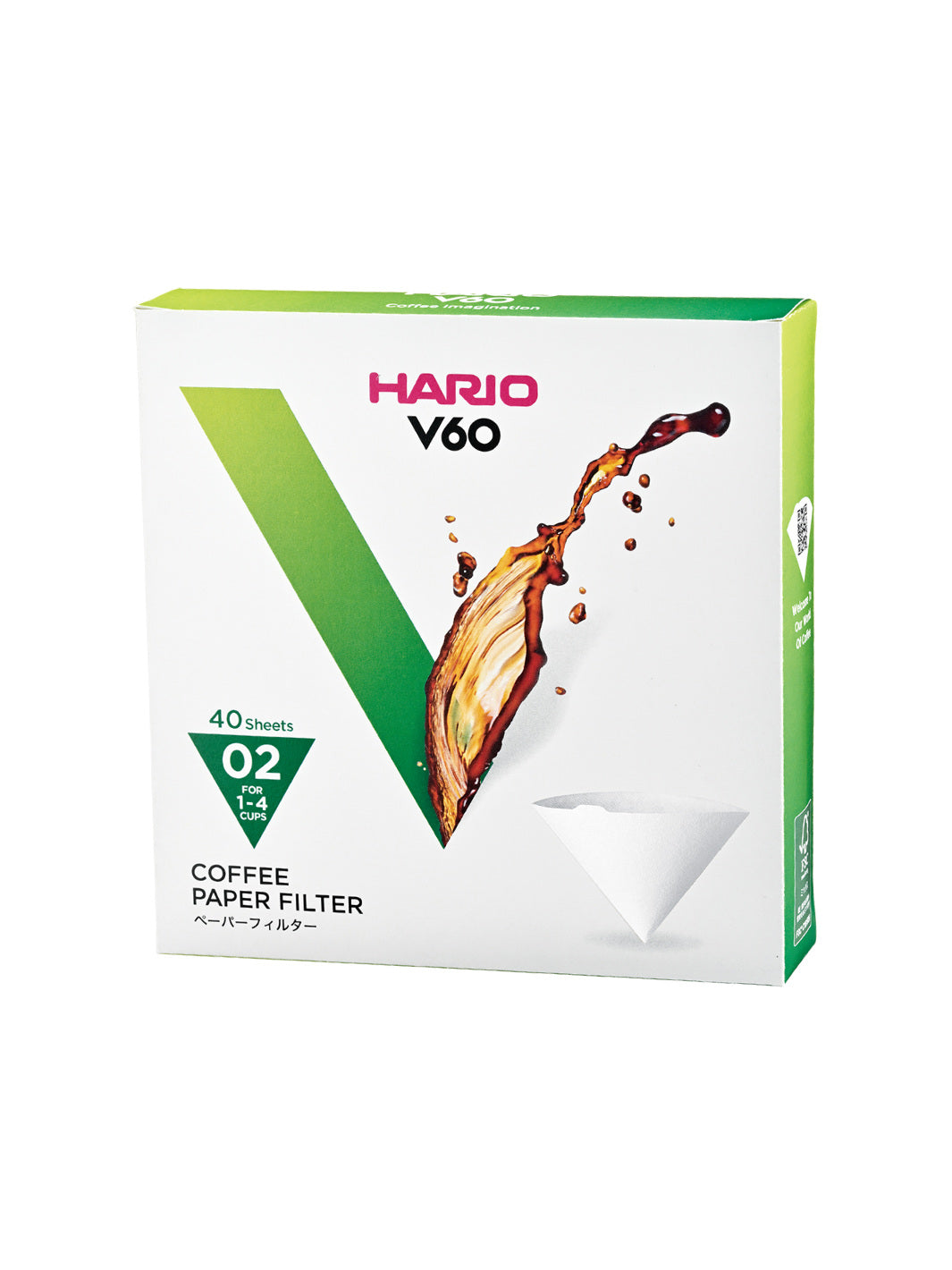 Photo of HARIO V60-02 Filters (40-Pack) ( 1 Unit White ) [ HARIO ] [ Paper Filters ]