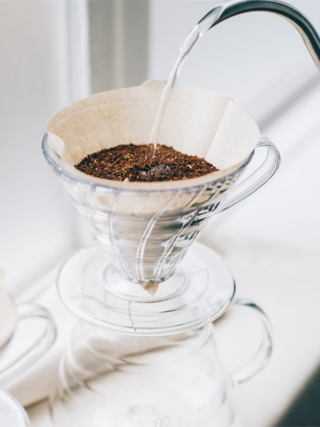 HARIO V60-03 Dripper (Plastic) (Clear)