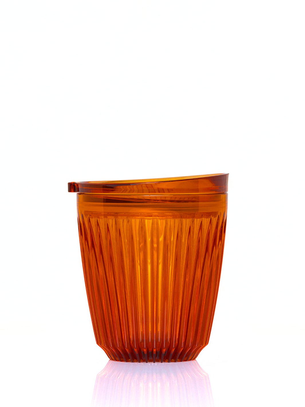 Photo of HUSKEE Renew Cup + Lid (237ml/8oz) ( Amber ) [ Huskee ] [ Coffee Cups ]