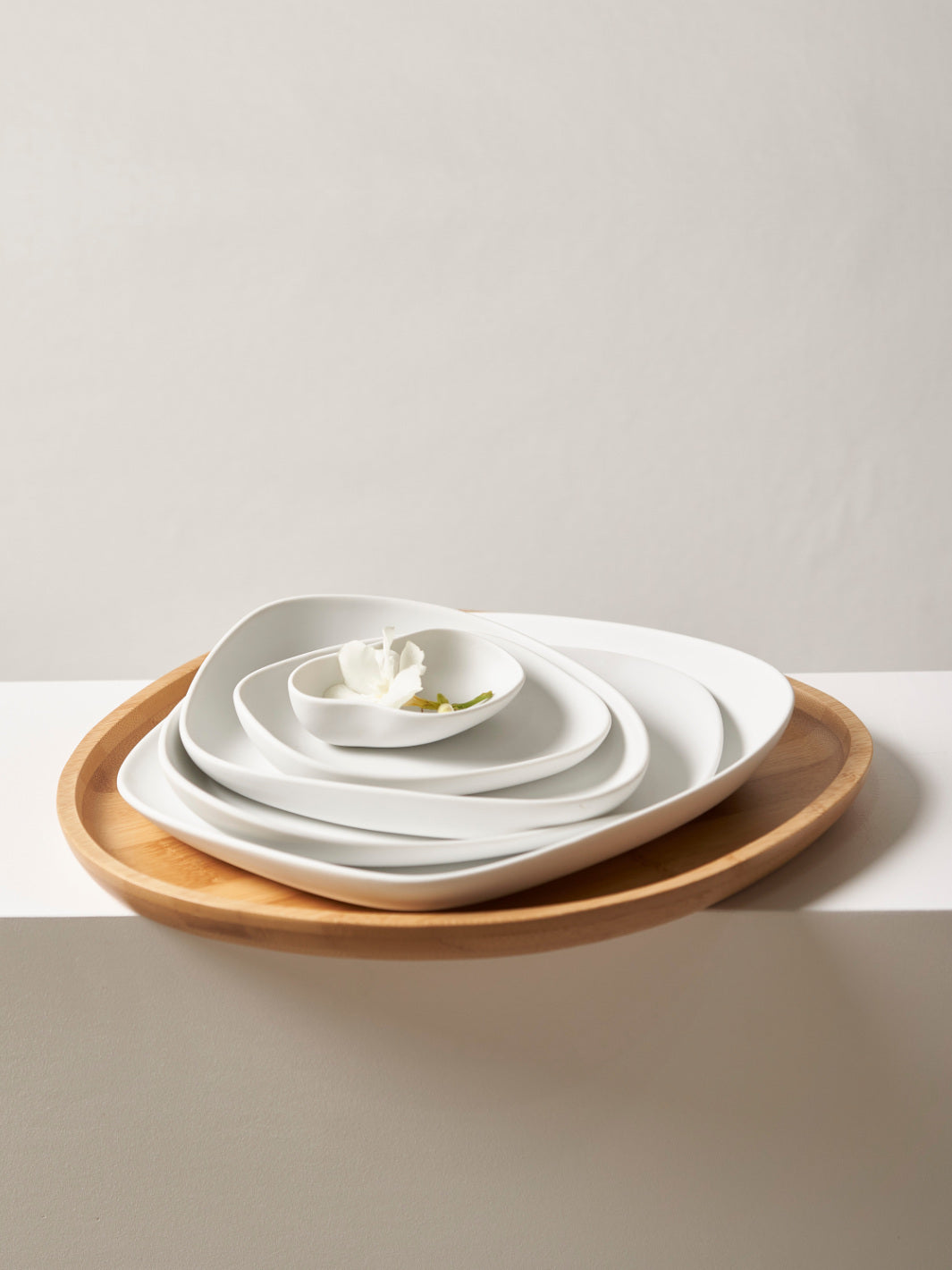 Photo of COOKPLAY Yayoi Small Tray (Bamboo) (31x29cm/12.2x11.4in) ( ) [ Cookplay ] [ Serving Trays ]