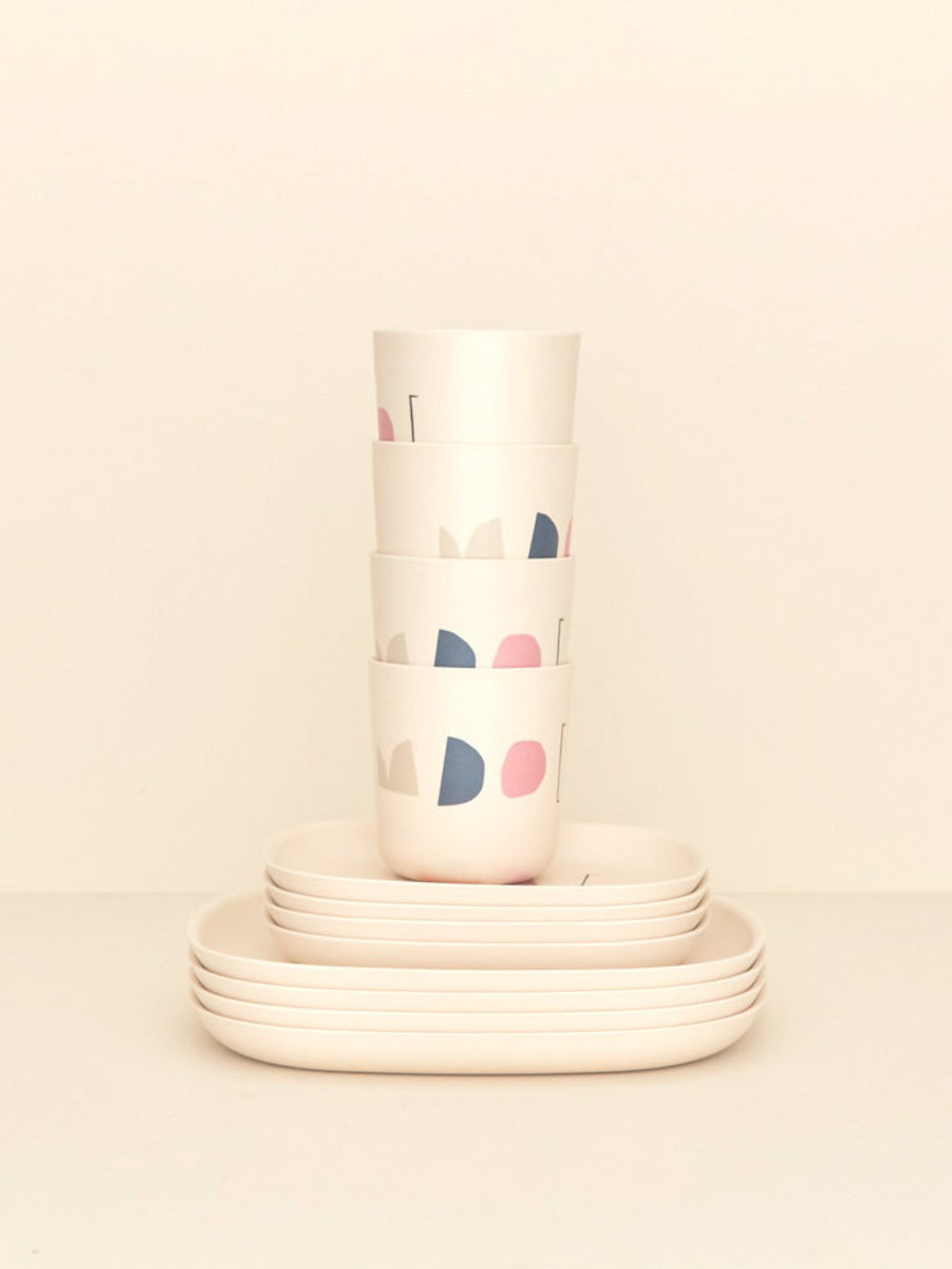 Photo of EKOBO Gusto Medium Plate Set (Colour Series - 4 plates) ( ) [ EKOBO ] [ Plates ]
