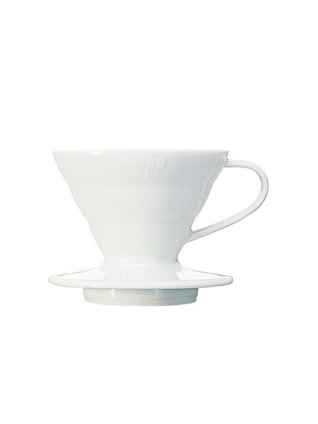 Photo of HARIO V60-01 Dripper (Ceramic) ( White ) [ HARIO ] [ Pourover Brewers ]